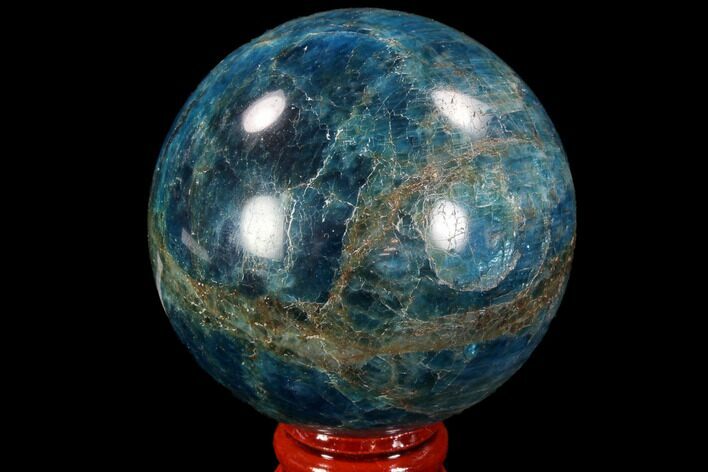 Bright Blue Apatite Sphere - Madagascar #90197